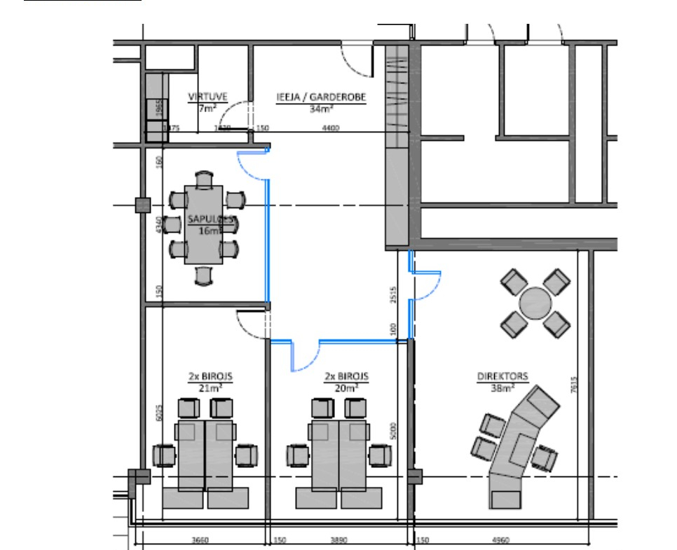 Biroja telpas 136 m², Vienības gatvē 109