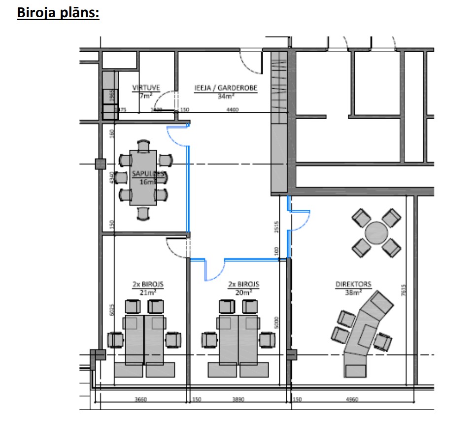 Biroja telpas 136 m², Vienības gatvē 109