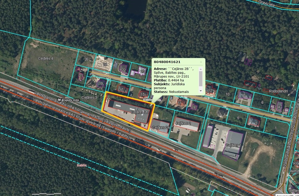 Biroju – noliktavu komplekss Babītē Ceļares 2B