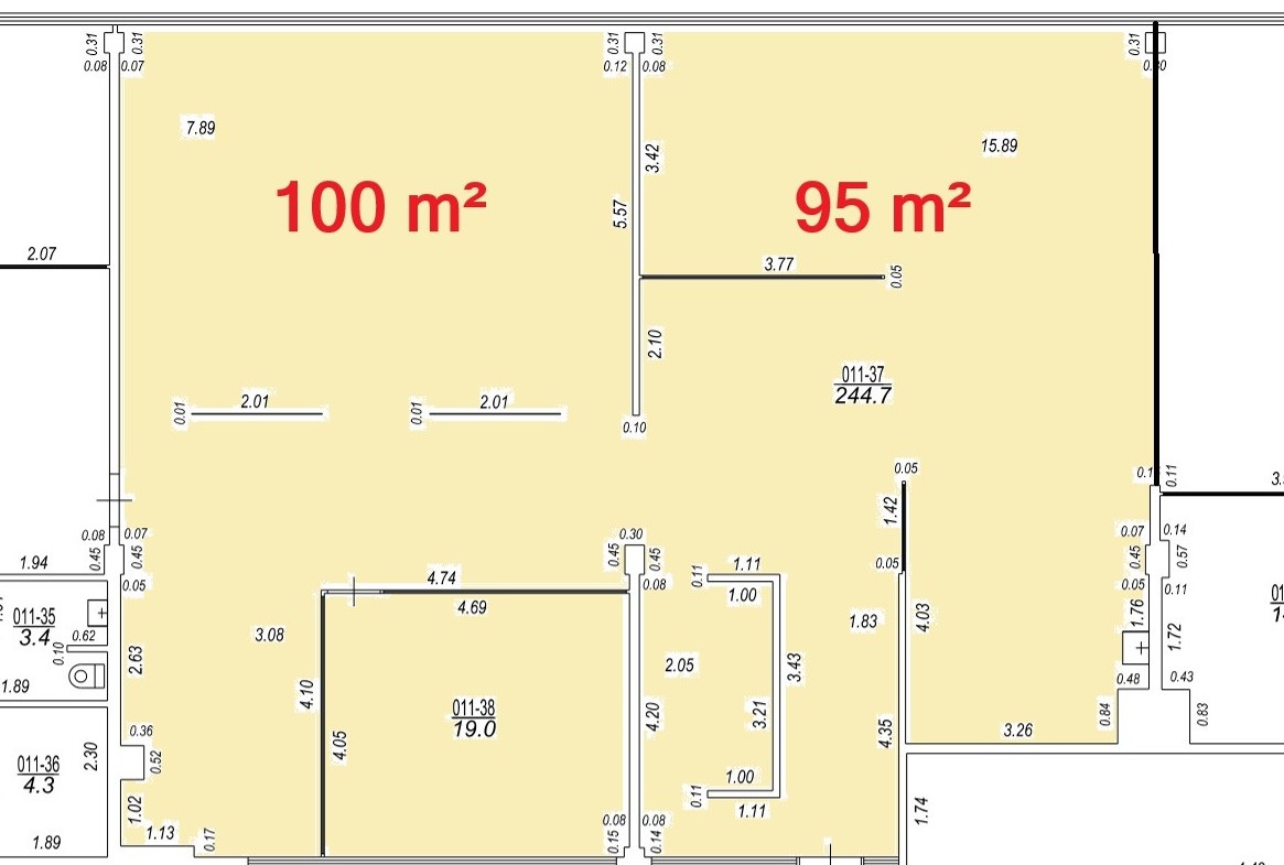 Biroja telpas 195 m2, Dzelzavas ielā 117