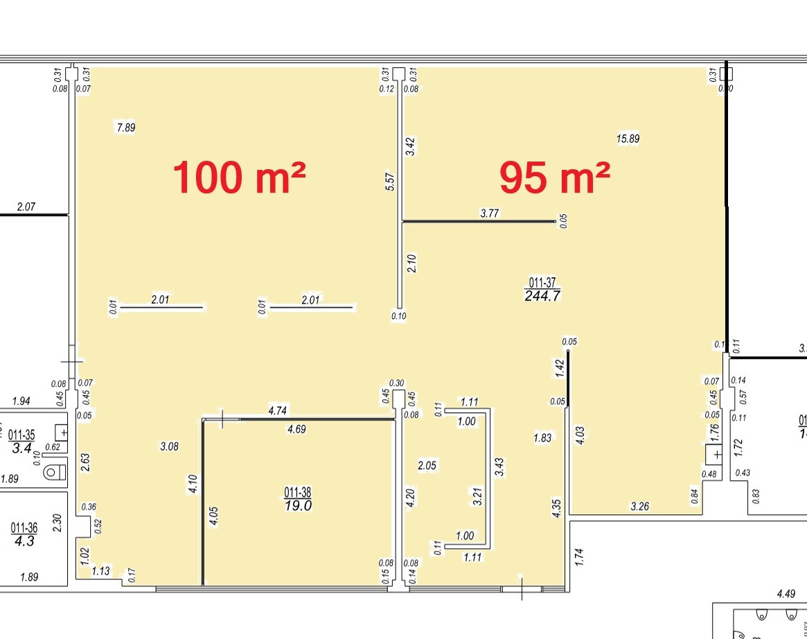 Biroja telpas 195 m2, Dzelzavas ielā 117