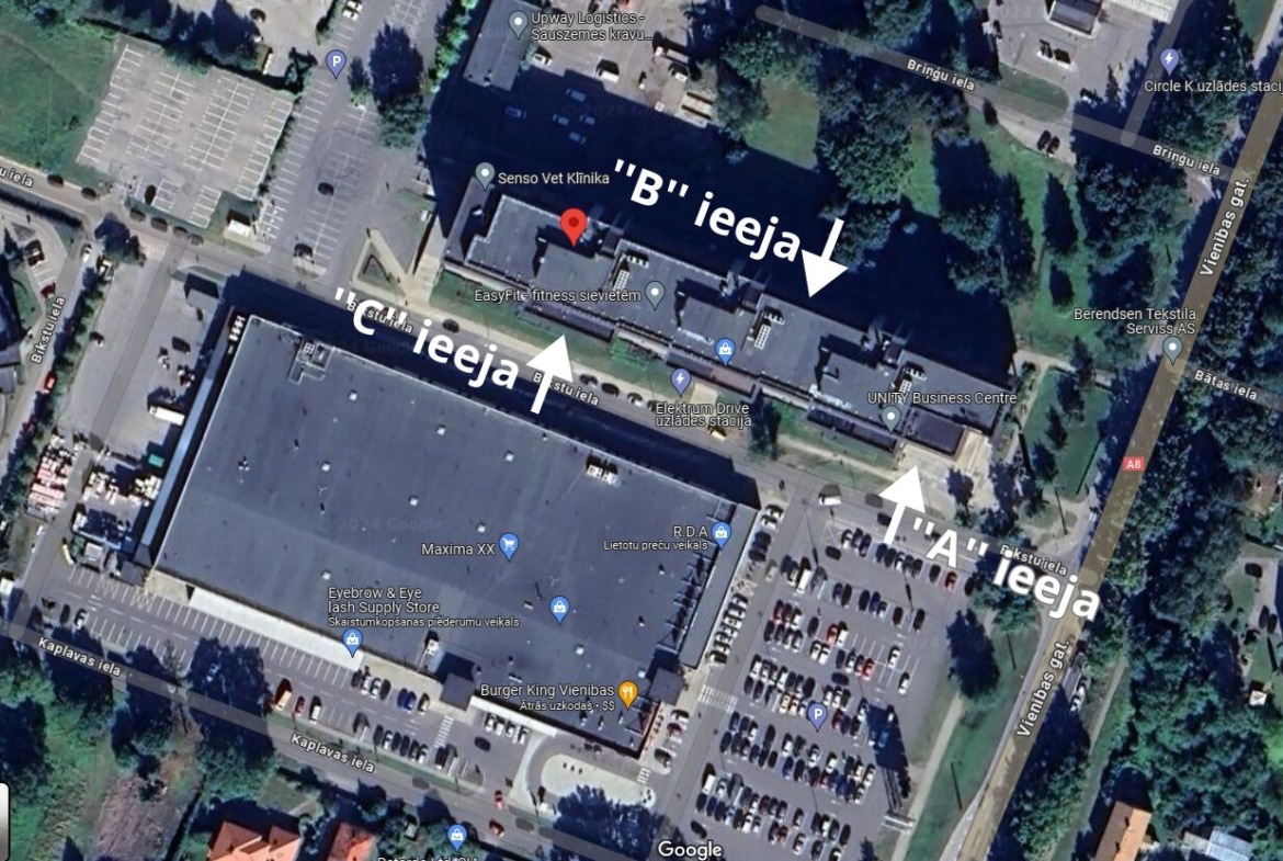 Biroju telpas 103 m2 Unity Biznesa centrā