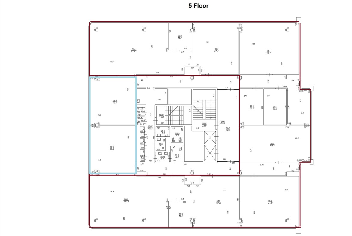 Biroja telpas 250 m2 S27 biroju ēkā