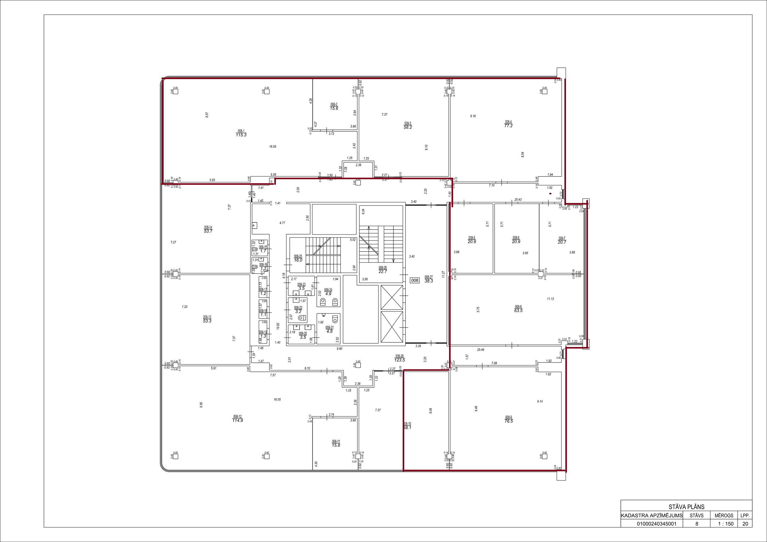 Biroja telpas 250 m2 S27 biroju ēkā