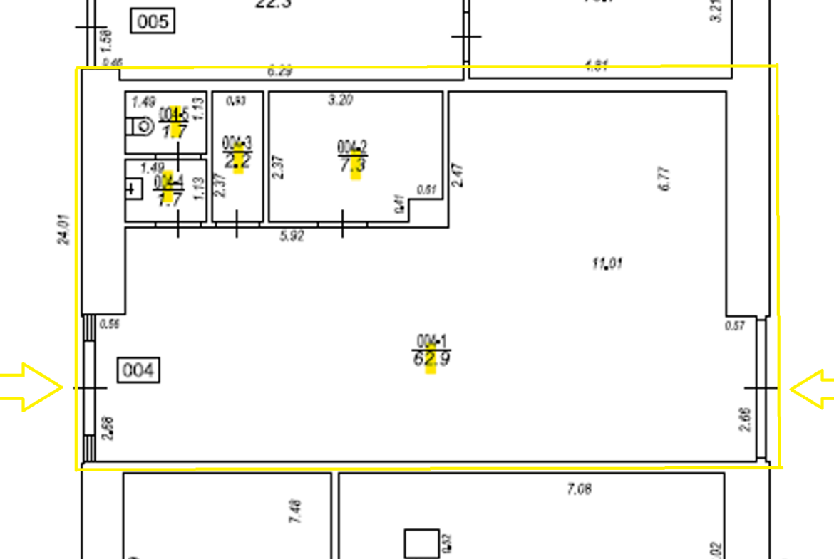Biroja telpas 76m2 Mūkusalas Biznesa Centrā