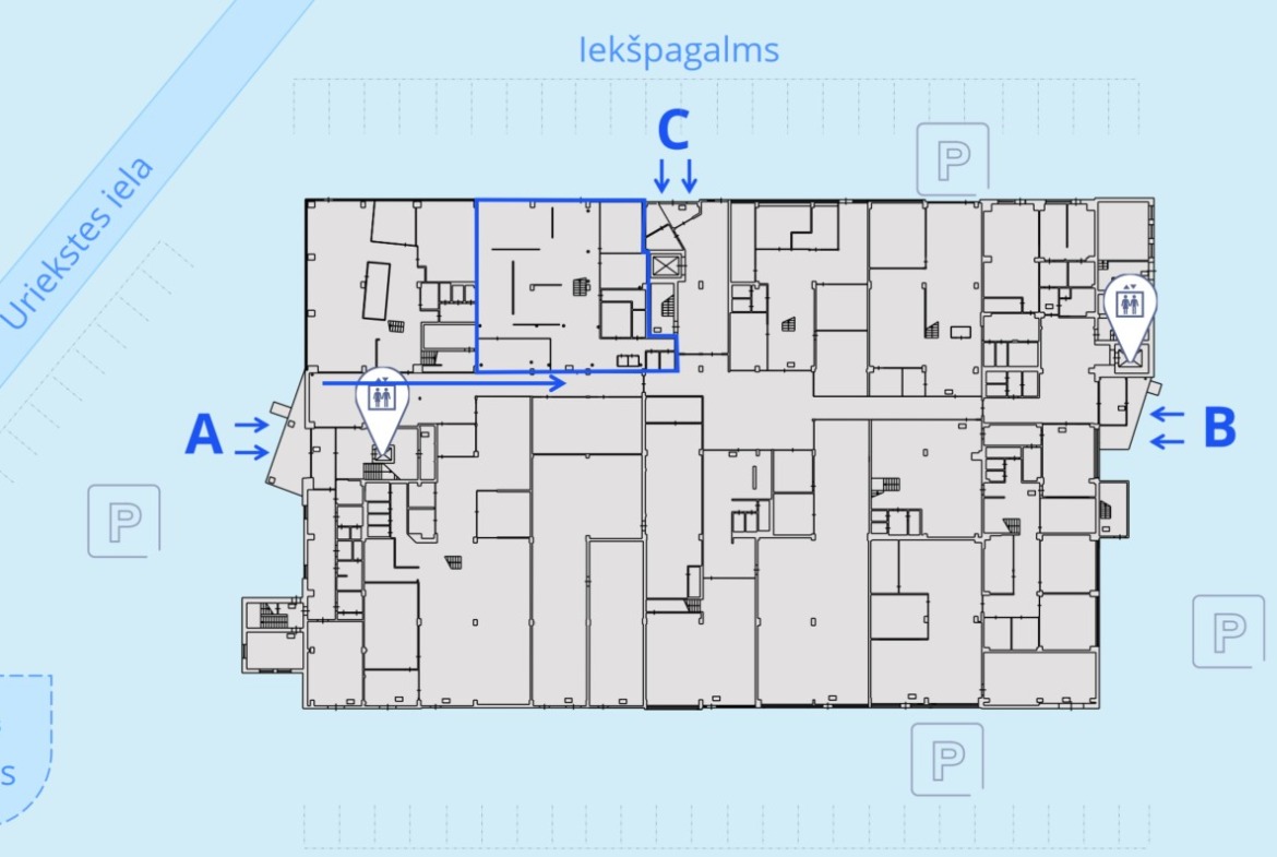 Biroju telpu noma Uriekstes2a 485m2